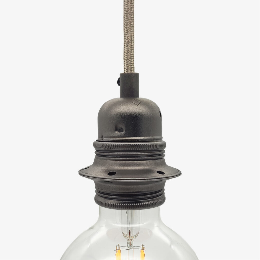 Composant électrique Kit douille luminaire E27 double férule métallique serre-câble métal – MCFL0400200