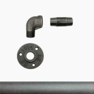 Verbinder Kit Endstück Garderobenständer - Deco 1914, Gestrahlte DIY Industrieklempnerei - MCFC0010512Z1