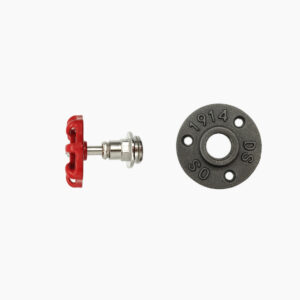 Patère murale porte manteau vanne rouge – Déco 1914, Kit, Sans vis – MCFK1200012W8