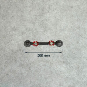 Porte-manteaux vanne 1 à 5 volants rouge – 2 volants, Assemblé, Sans vis, Standard – MCFK2120512W1PA1