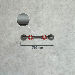 Porte-manteaux vanne 1 à 5 volants rouge – 2 volants, Assemblé, Sans vis, Grenaillé – MCFK2120512Z1PA1