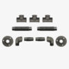 Kit porte-manteaux sans crochets 1 à 5 sorties – 3 Sorties, Kit, Sans vis, Standard – MCFK3030012W1