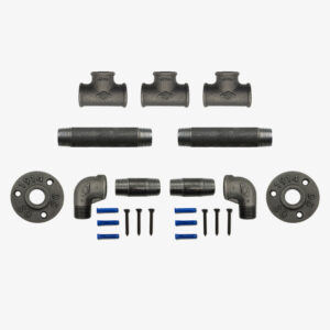 Kit porte-manteaux sans crochets de 1 à 5 sorties – 3 Sorties, Kit, Vis et cheville, Standard – MCFK2030012W1S66