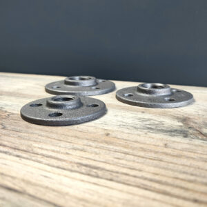Cast iron floor flange for industrial decoration classic type 4 holes - MC Fact