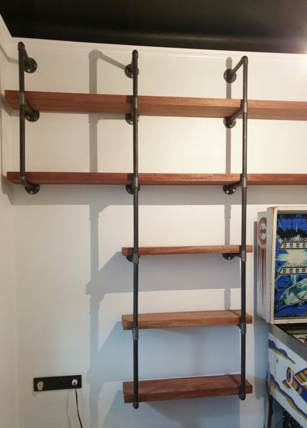 Plumbing pipe bookshelf, vintage industrial style - MC Fact