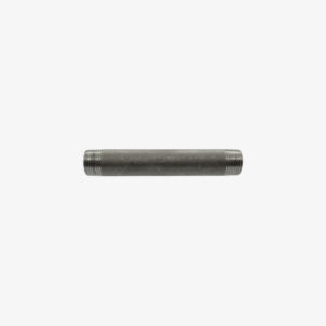 Tube acier noir grenaillé gris clair double filetage – 3/4″, 150mm pour raccord de plomberie style indus – MCFP0150134Z4