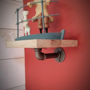 Low profile retro industrial shelf bracket - MC Fact