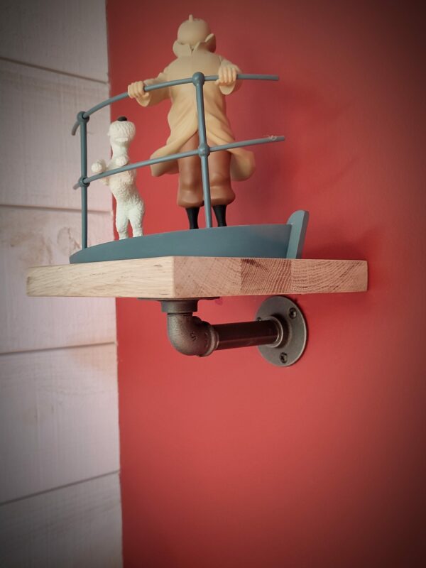 Low profile retro industrial shelf bracket - MC Fact