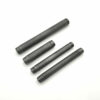 Gewinderohr Stahl schwarz Doppelgewinde sandgestrahlt mittelgrau für Klempneranschluss DIY - MCFP0000100Z1