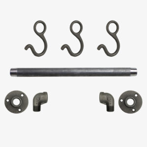 Industrial coat rack deco 3 hooks - Kit, Screwless, Standard - MCFK2430012W1