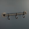 Vintage industrial coat rack 3 hooks deco 1914 - MCFK2330012