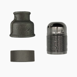 E27 steel ring socket kit for fitting - 3/4″, Metallic - MCFA0004634W8