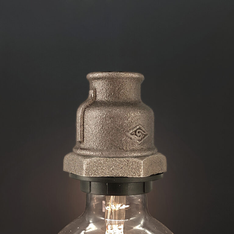 Powice Lamphouder E27 met schakelaar, E27-fitting, zwart, met 1,8 m netsnoer, schroefring, schakelaar voor doe-het-zelfprojecten, lampophanging, hanglamp