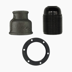 E27 bakelite socket kit for fitting - 3/4″, Without plumbing nut and light fixture - MCFA0000634W1