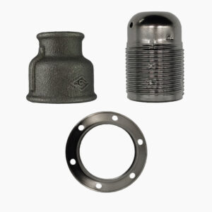 Kit Kit Fassung E27 für Anschluss - 3/4″, Metallische Klempnerei und Leuchte - MCFA0000634W8