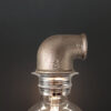 Kit luminaire douille E27 métallique coude pour raccord applique tuyau plomberie – MCFA0000900W8