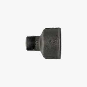 Raccord Manchon réducteur Male / Femelle &#8211; 1 1/4&#8243; &gt; 3/4&#8243; de plomberie en fonte noir pour la décoration industrielle DIY &ndash; MCFF2341254W1