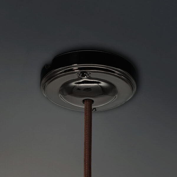Design-Hängeleuchte mit schwarzer Porzellanrosette – MCFL0505201B2