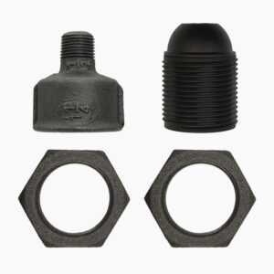 Kit Kit Buchse E27 männlich Doppelmutter für Fitting - 1/2″, Kunststoff für Sanitär und Beleuchtung - MCFA0002812Y3