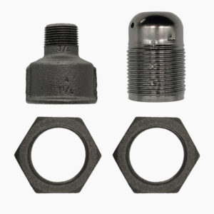 Kit Kit Buchse E27 männlich Doppelmutter für Anschluss - 3/4″, Metallische Sanitär und Leuchte - MCFA0002834W8