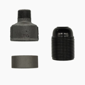 Kit Kit socket E27 male steel ring for fitting - 3/4″, Bakelite plumbing and lighting - MCFA0004834B1
