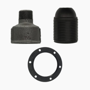 Kit E27 male socket for fitting - 3/4″, Plastic plumbing and lighting - MCFA0000834Y3