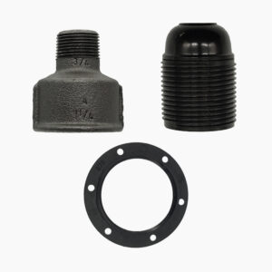 Kit Kit douille E27 male pour raccord – 3/4″, Bakélite de plomberie et luminaire – MCFA0000834B1