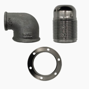 Kit E27 socket 90° elbow for fitting - 3/4″, Metal plumbing and lighting - MCFA0000934W8