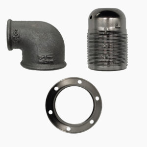 Kit Kit douille E27 coude 90° pour raccord – 3/4″, Métallique de plomberie et luminaire – MCFA0000934W8