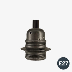 Elektrische Komponenten Kit E27 Doppel-Ferrule anthrazit für Kabel - Zylindrisch - MCFL0400225C2