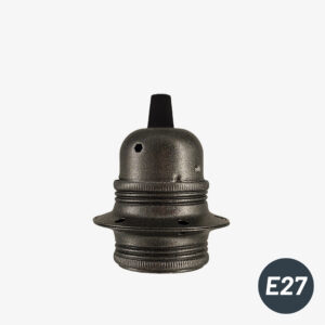 Elektrische Bauteile Kit E27 Doppel-Ferrule Kabelfassung Anthrazit - Konisch - MCFL0400325C2