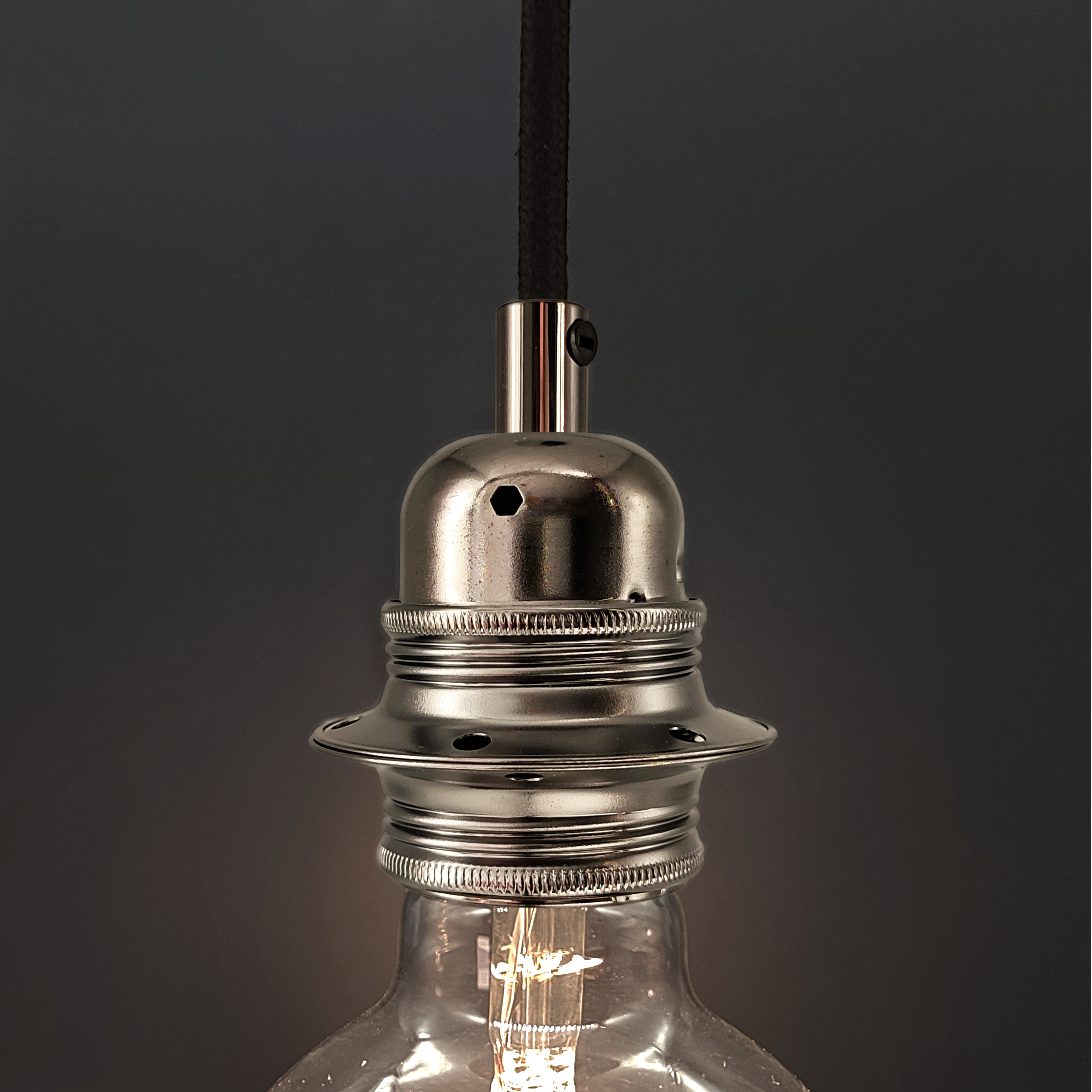 BATI Douille lampe pile E27 noir H 6 cm - Ø 8 cm