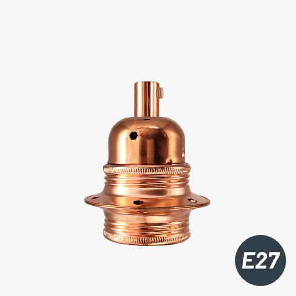 Douille De Lampe Double E27/E26 Vintage - 2 Têtes, Bakélite Et Laiton - Pour Suspension Ou Lampe De Table