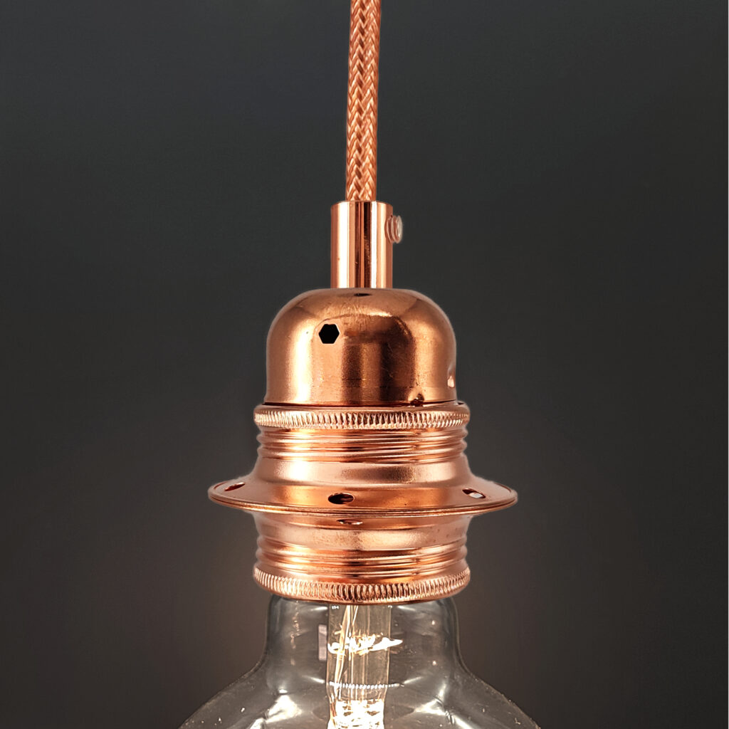 Elektrische Bauteile Kit Lampenfassung Kupfer E27 Doppelte Ferrule für Kabel - MCFL0400020W8