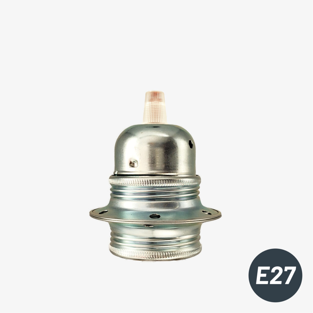 Composant électrique Kit douille lampe chrome E27 double férule pour cable – MCFL0400023W8