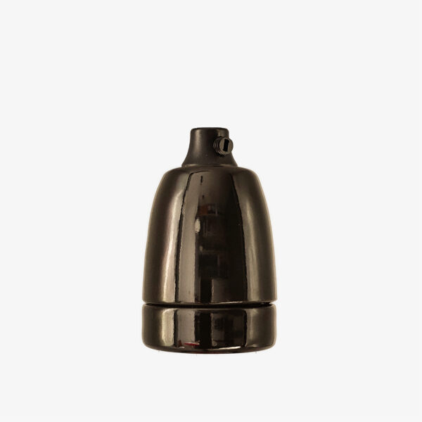 Kit douille E27 porcelaine noir - MC Fact
