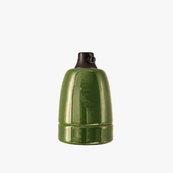 Kit douille E27 porcelaine verte - MC Fact