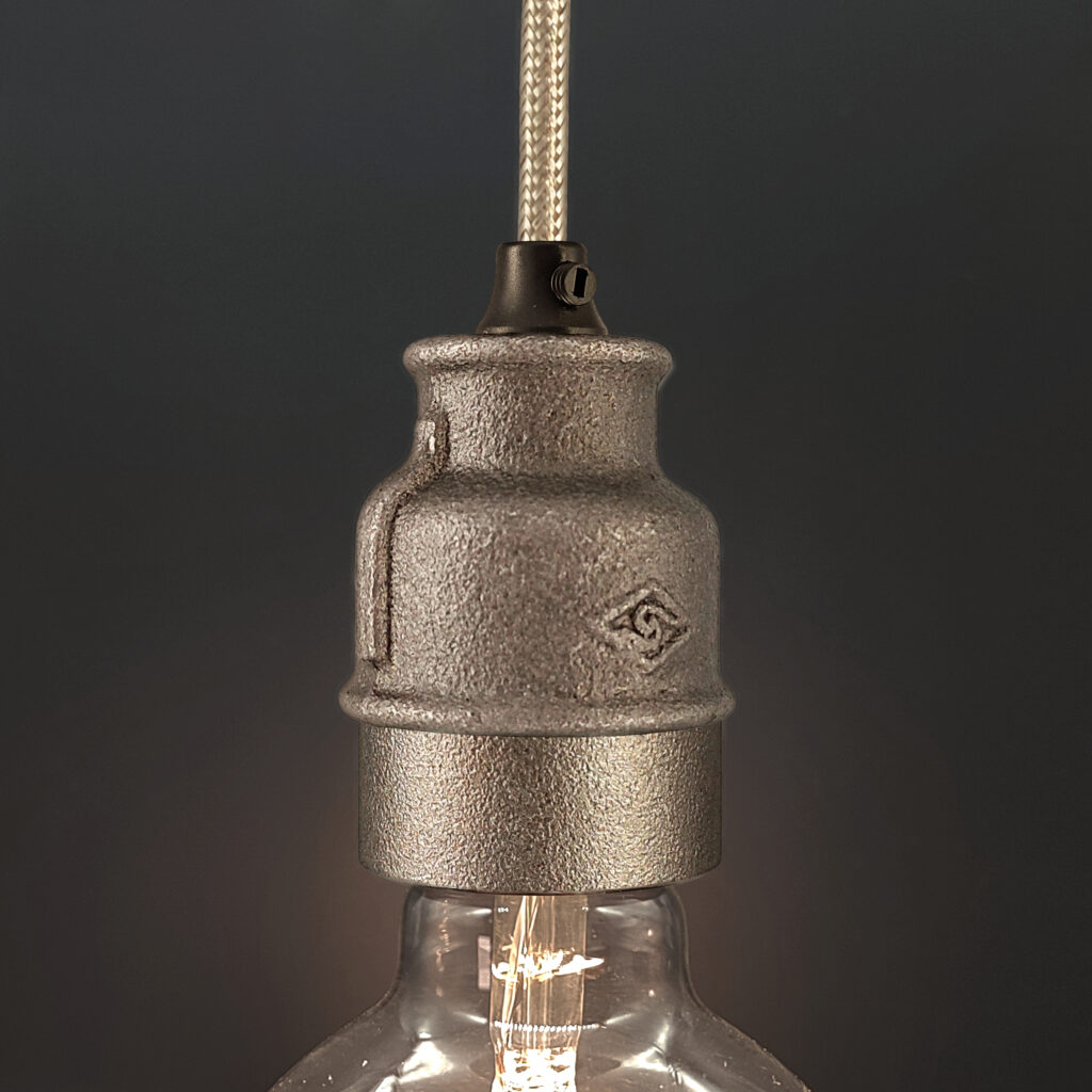 Kit Lampenfassung E27 im Industriestil für Kabel - MCFR0004600W1