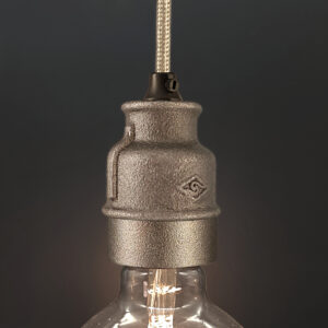 Kit Lampenfassung E27 im Industriestil für Kabel - MCFR0004600W1
