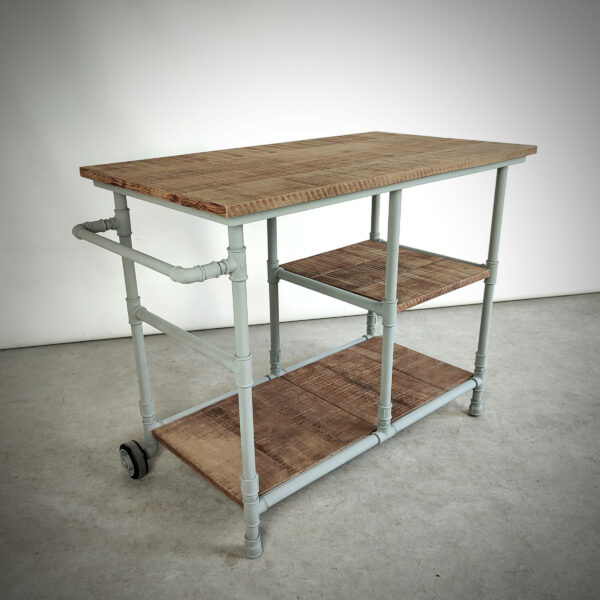 Industrial table concept tube industrial style galva zinc cold - MC Fact