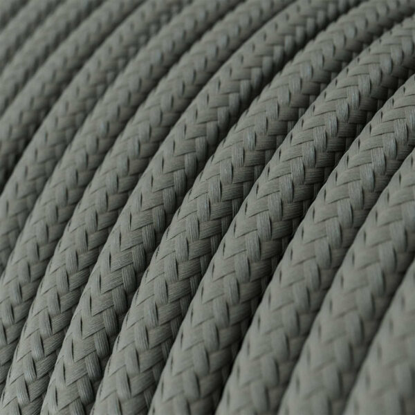 Ronde textielkabel, grijs – 1 m voor DIY-hanglamp – MCFE0000207T2S01