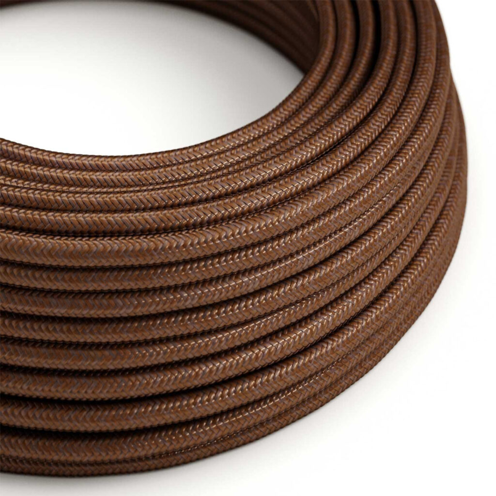 Round Textile Wire Rust for DIY Pendant Light - MCFE0000227T2