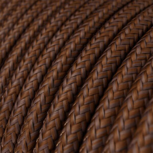 Round Textile Electric Wire Rust - 1m for DIY pendant light - MCFE0000227T2S01