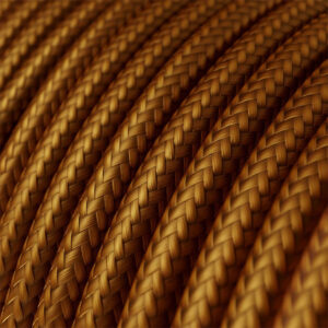 1m rundes Textilkabel Stoff Braun Whisky für DIY Hängelampe - MCFE0000240T2S01