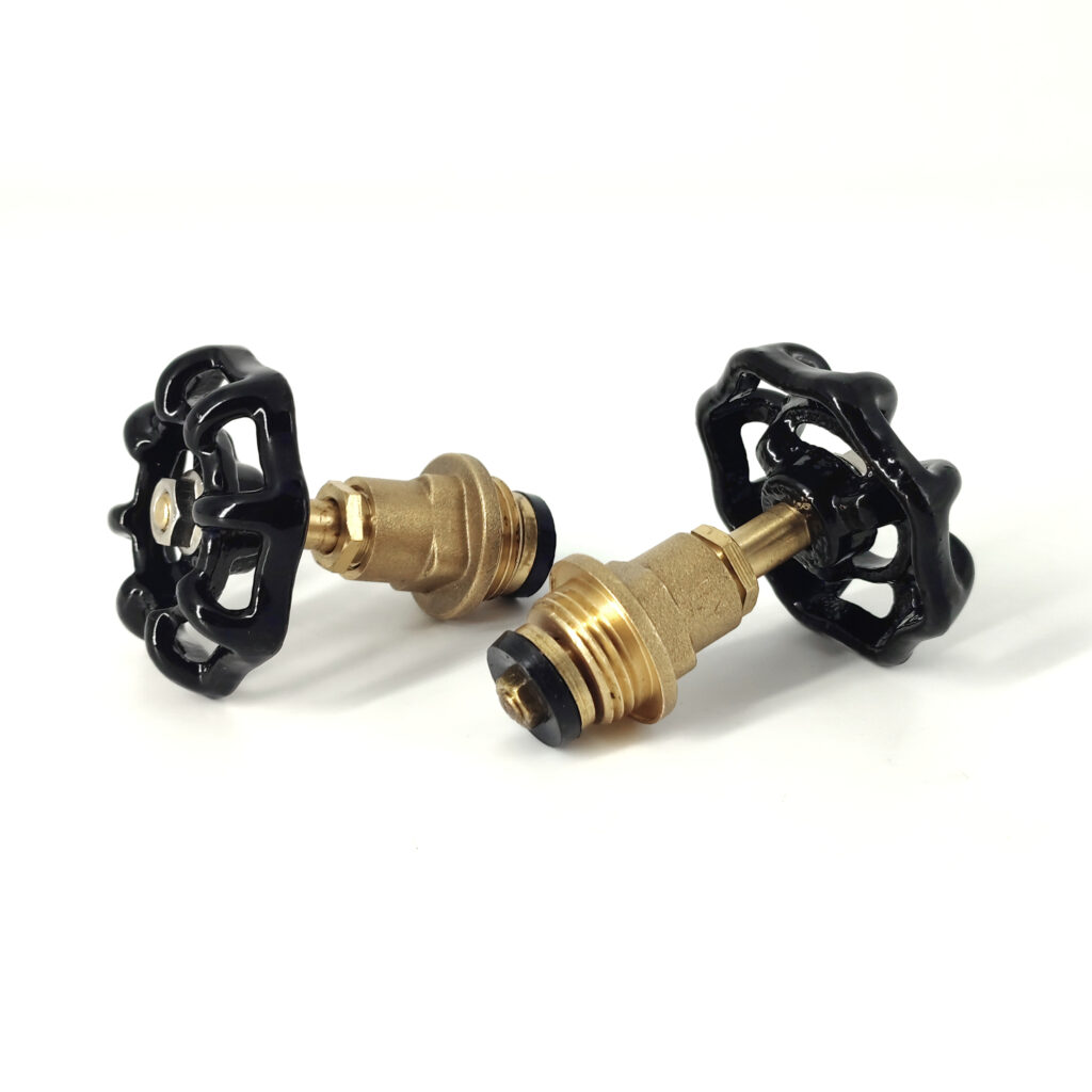 Tête de vanne à volant noir décoration style industrielle plomberie – MCFA0040400W9