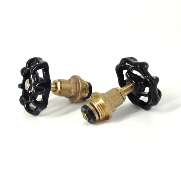 Tête de vanne à volant noir décoration style industrielle plomberie – MCFA0040400W9