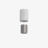 Composant électrique Serre-câble Cylindrique en métal sans écrou – Blanc mat, 10mm (1cm) – MCFL0311002C2
