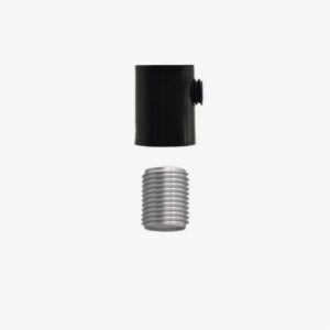 Elektrische Komponente Zylindrische Kabelklemme aus Kunststoff ohne Mutter - Schwarz glänzend, 10mm (1cm) - MCFL0311001Y4