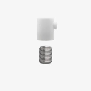 Elektrische Komponente Zylindrische Kabelklemme aus Kunststoff ohne Mutter - Weiß glänzend, 10mm (1cm) - MCFL0311002Y4