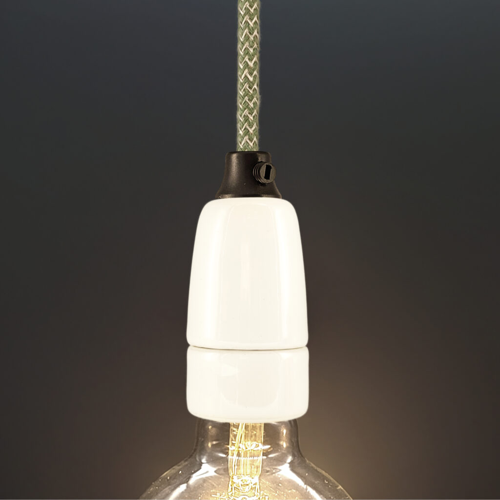 Hängeleuchte Kit Lampenfassung Porzellan Weiß e14 - MCFL0405602B2